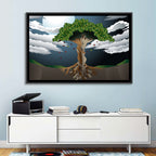 Moonlit Lovers Tree Wall Art