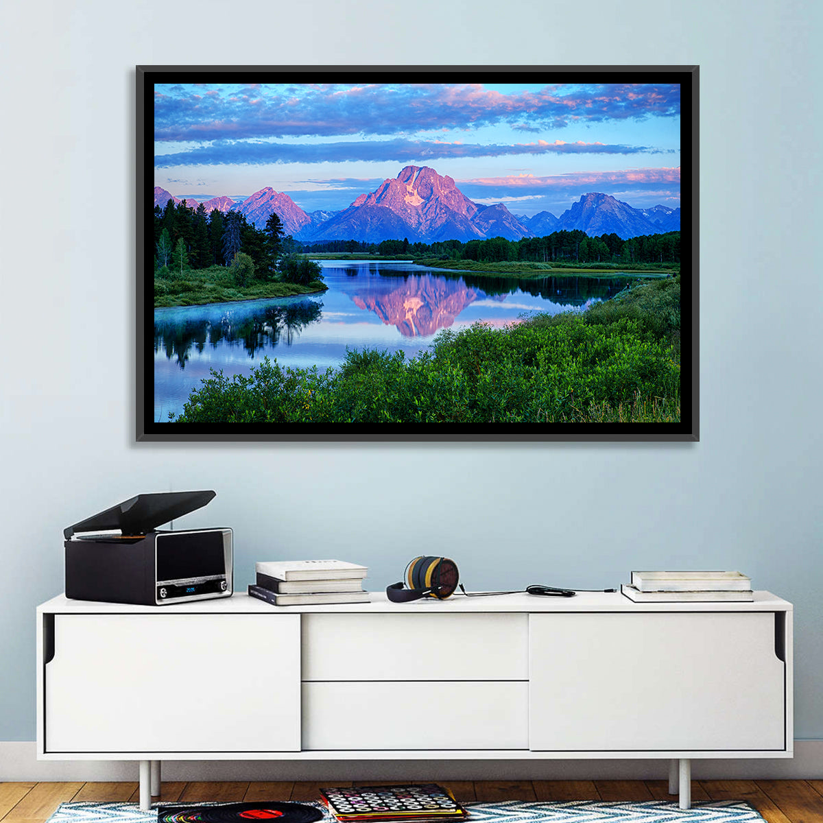 Oxbow Bend Dawn Reflection Wall Art