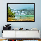 Ban Gioc Waterfalls Misty Morning Wall Art