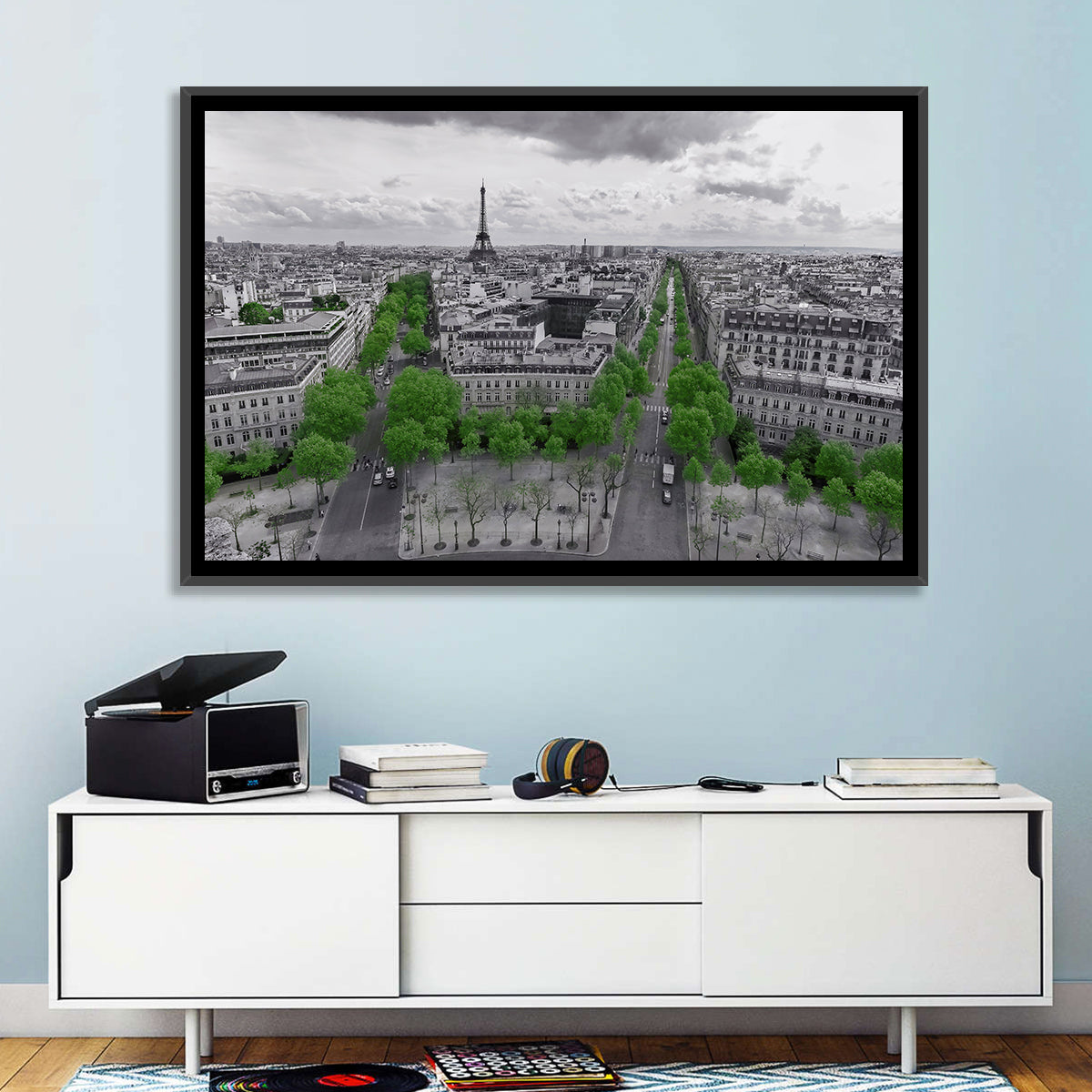 Champs Elysees, Paris Wall Art in a room, landscape