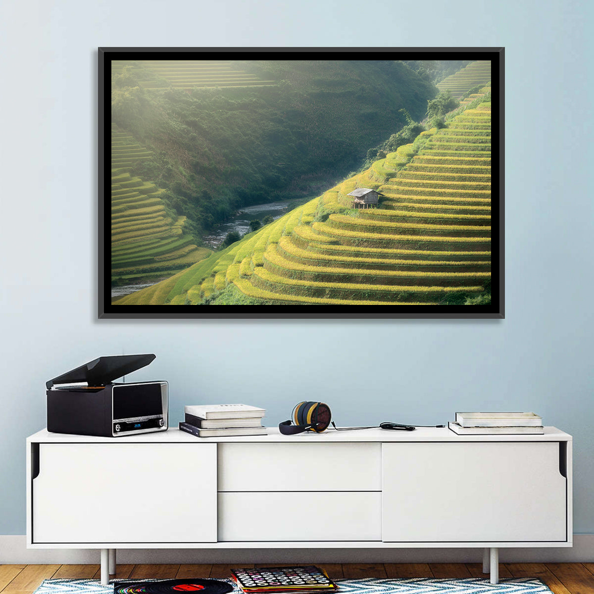 Golden Rice Terraces Wall Art
