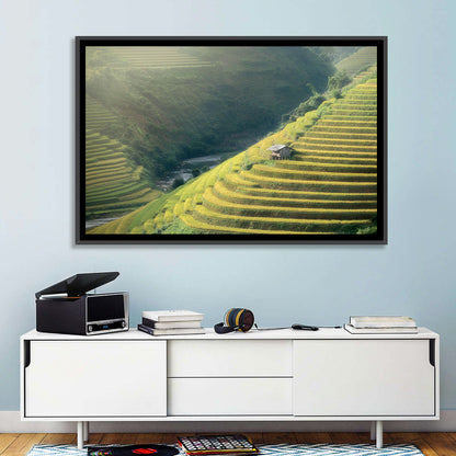Golden Rice Terraces Wall Art