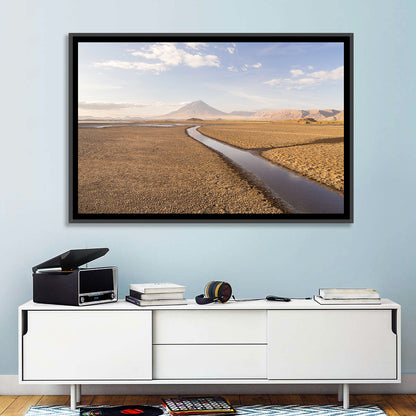 Lake Natron with Ol Doinyo Lengai Wall Art