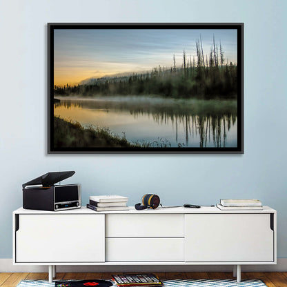 Yellowstone River Morning Mist Wall Art