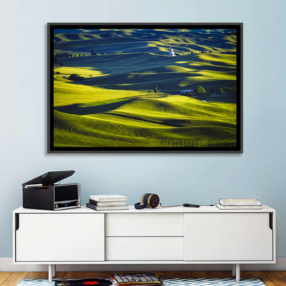 Palouse Hills with Grain Elevator Wall Art