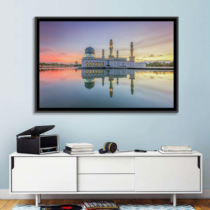 Kota Kinabalu City Mosque at Sunrise Wall Art
