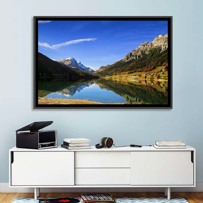 Lake Sils Morning Reflection Wall Art