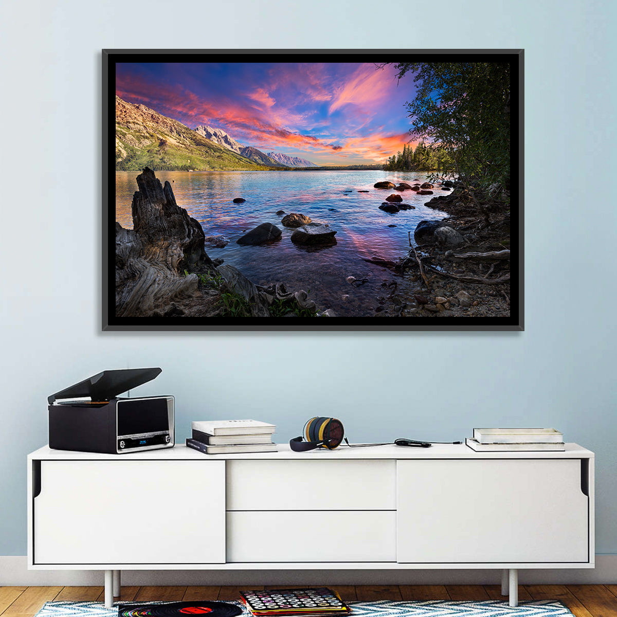 Jenny Lake Sunset Wall Art