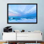 Frozen Blue Seascape Wall Art