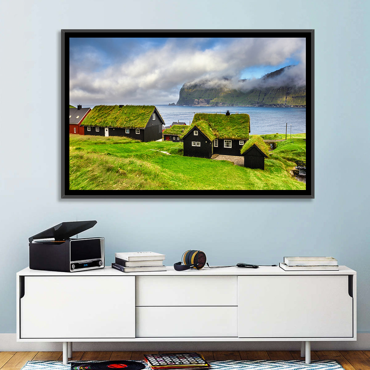 Saksun Village Landscape Wall Art