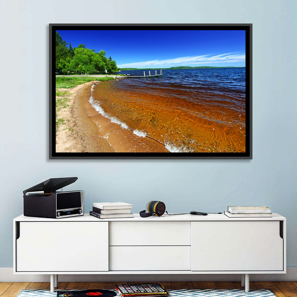 Lake Gogebic Sunny Shoreline Wall Art