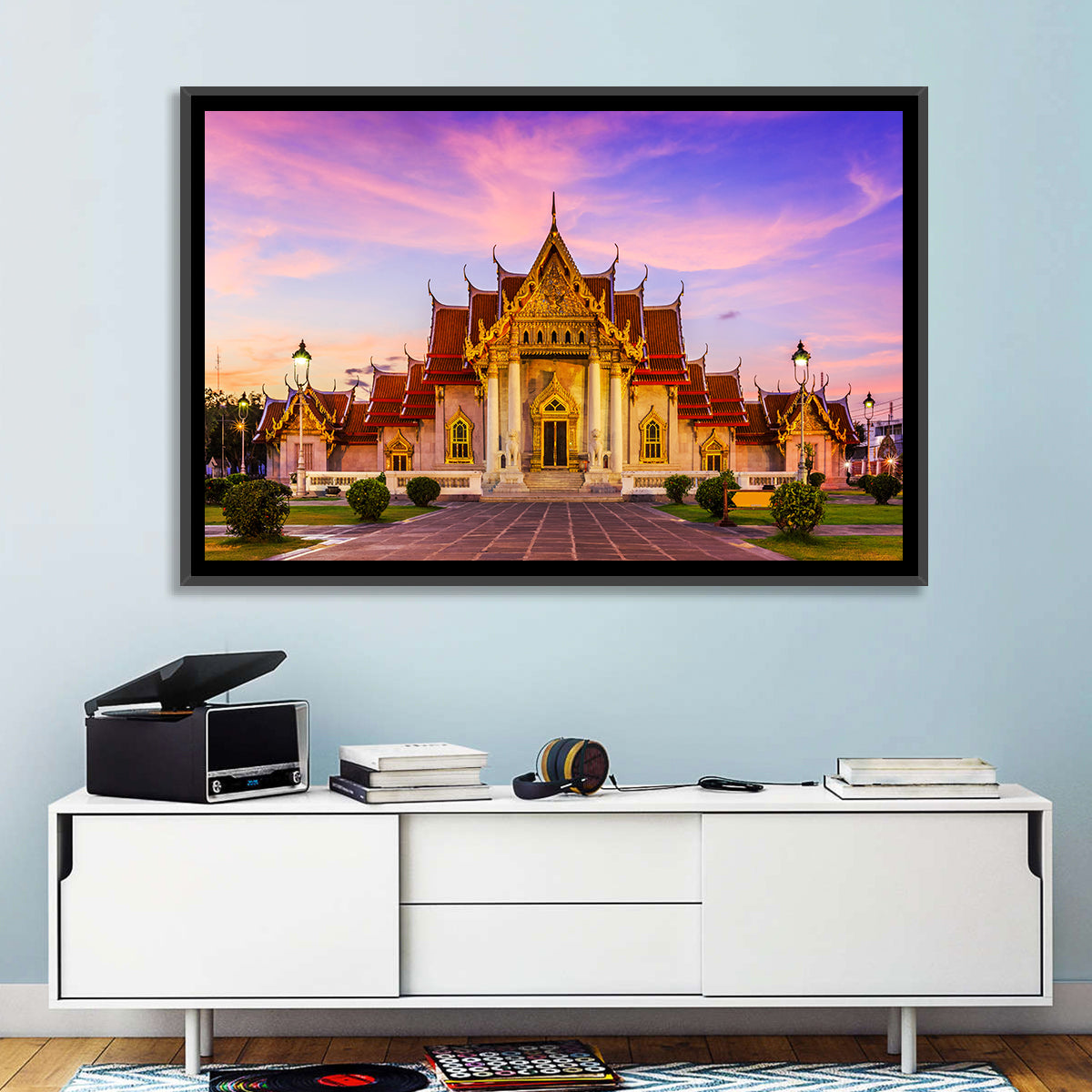 Wat Benchamabophit at Dusk Wall Art