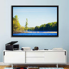 Summer Forest Lake Shoreline Wall Art