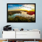 Lake Wylie Golden Sunset Wall Art