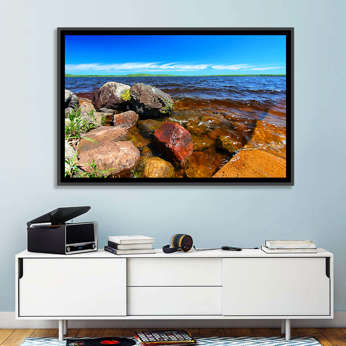 Lake Gogebic Rocky Shoreline Wall Art