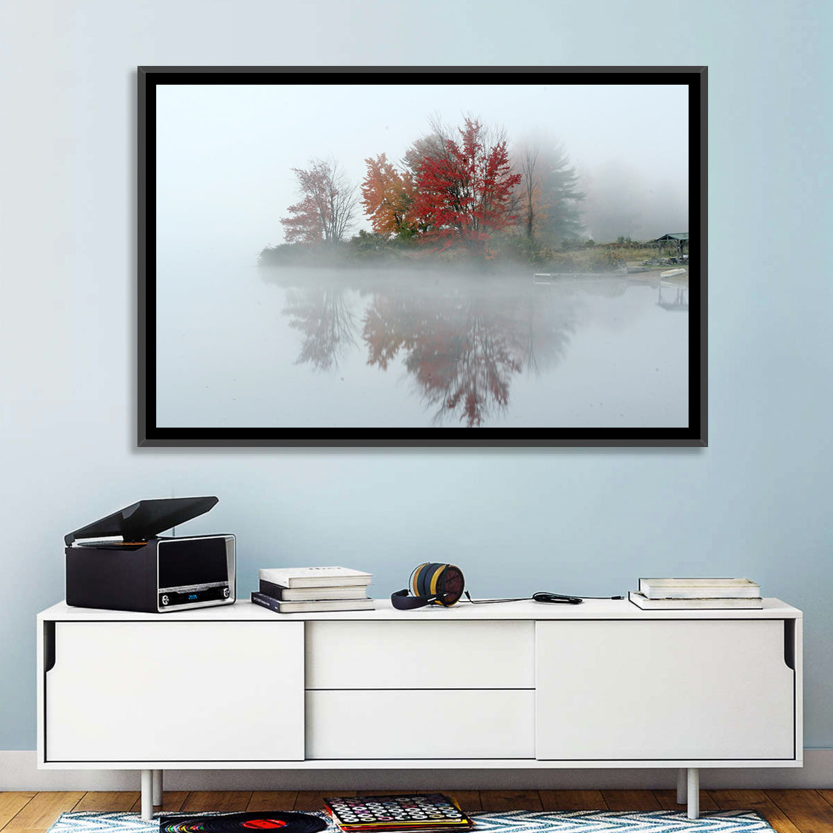 Autumn Morning at Crystal Lake Wall Art
