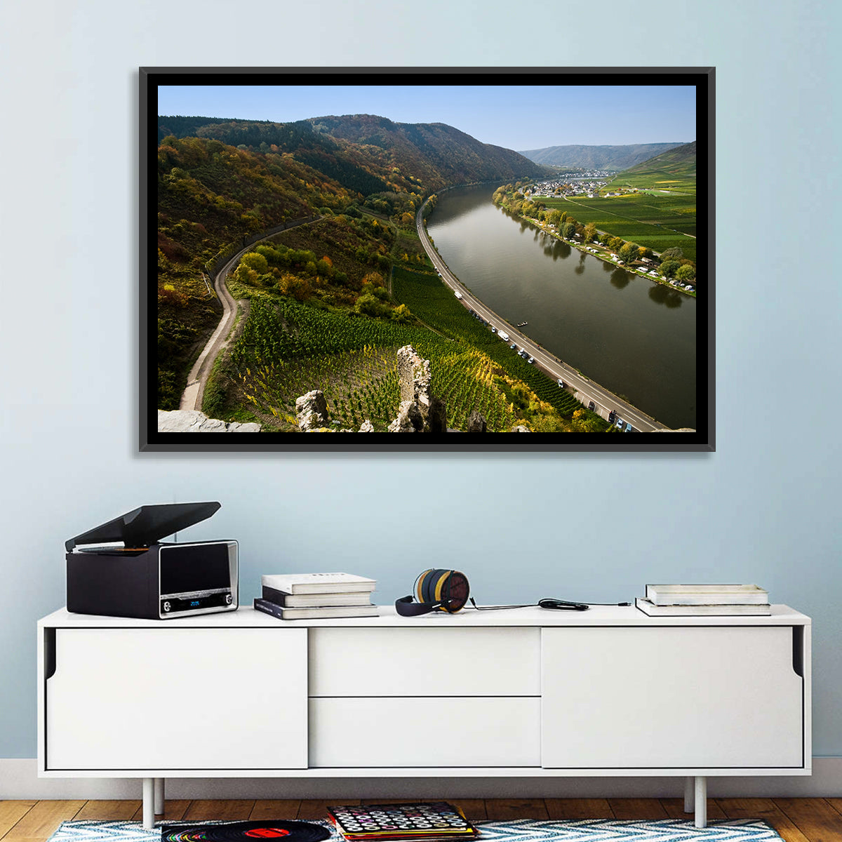Mosel Valley at Bremm, Germany Wall Art