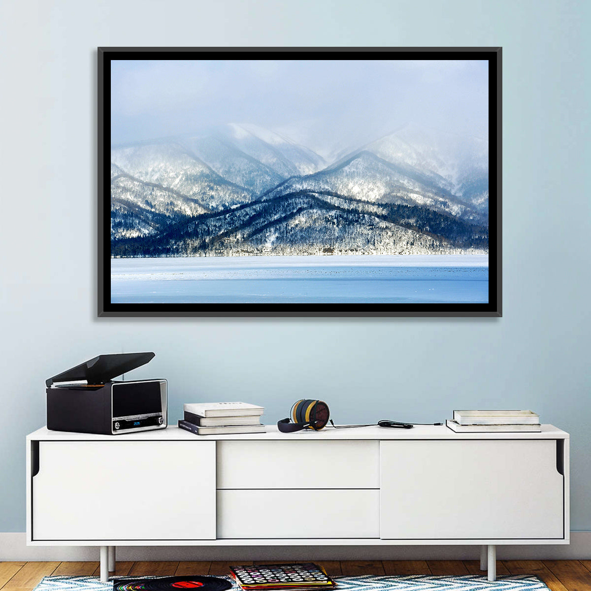 Frozen Lake Kussharo Wall Art