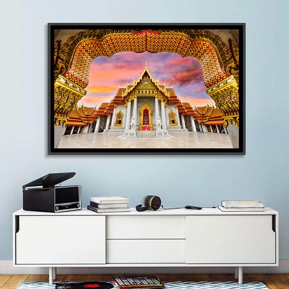 Marble Temple at Sunset Wall Art