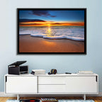 Sun Flare Beach Sunrise Wall Art