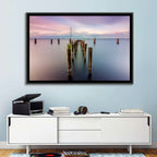 Lake Monroe Pier at Dusk Wall Art
