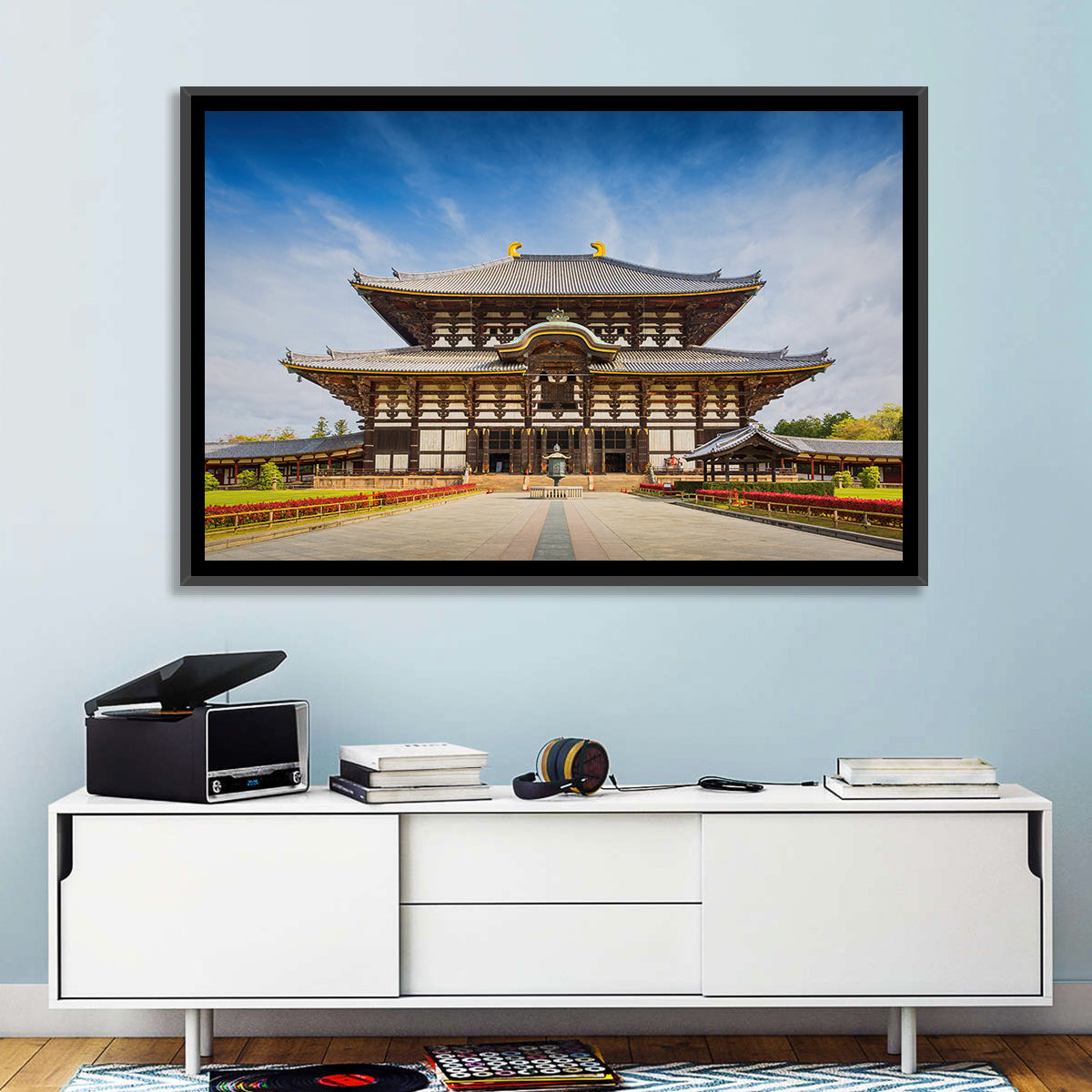 Todai-ji Temple Great Buddha Hall Wall Art in a room, landscape