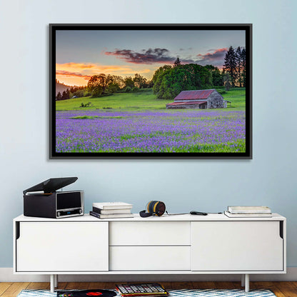 Willamette Valley Barn at Sunset Wall Art