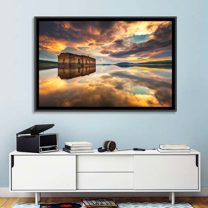 Sunken Church at Zhrebchevo Dam Wall Art