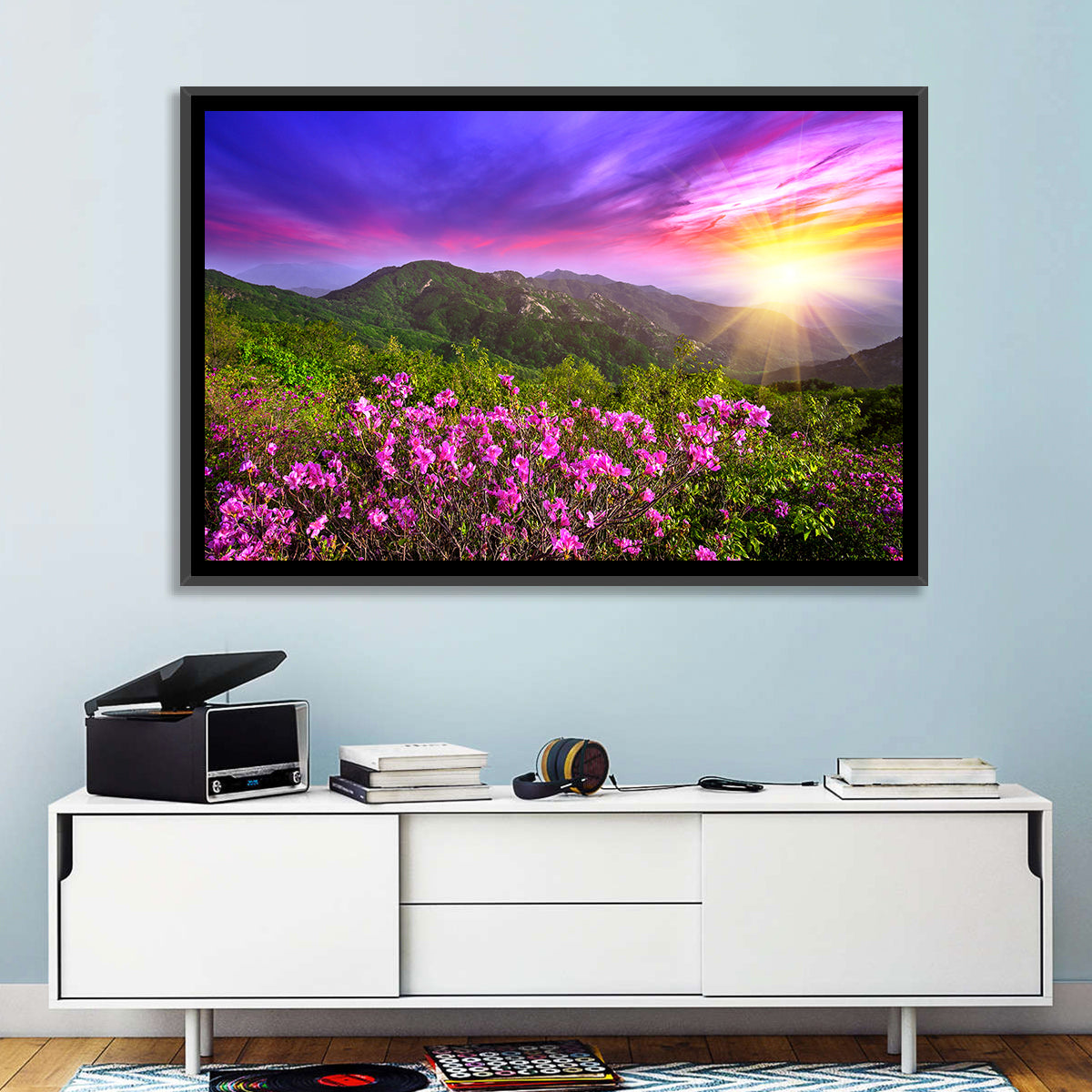 Hwangmaesan Mountain Sunset Wall Art