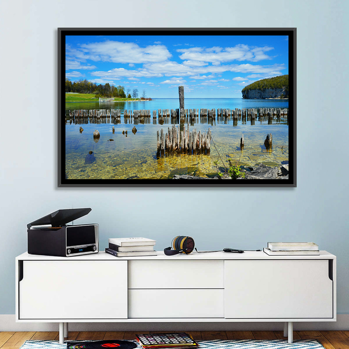 Big Bay De Noc Garden View Wall Art