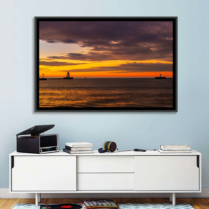 Lake Erie Twin Beacons Wall Art