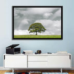 Solitary Oak in Meadow Wall Art