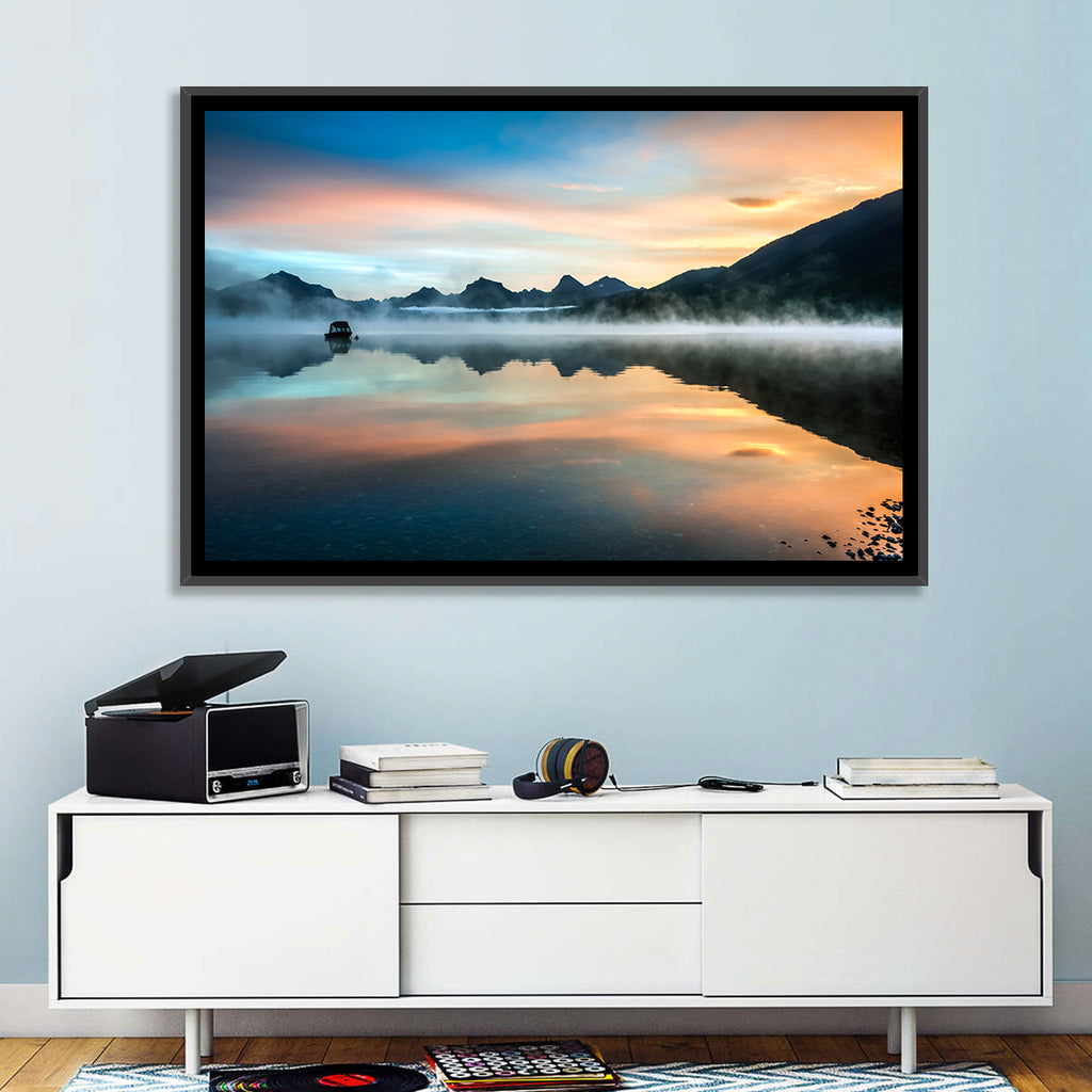 Lake Mcdonald Dawn Mist Wall Art