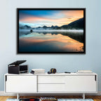 Lake Mcdonald Dawn Mist Wall Art