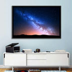 Milky Way Over Silhouetted Hills Wall Art