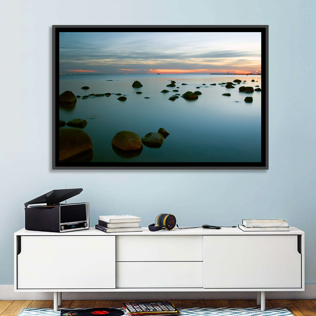 Baltic Sea at Twilight Wall Art