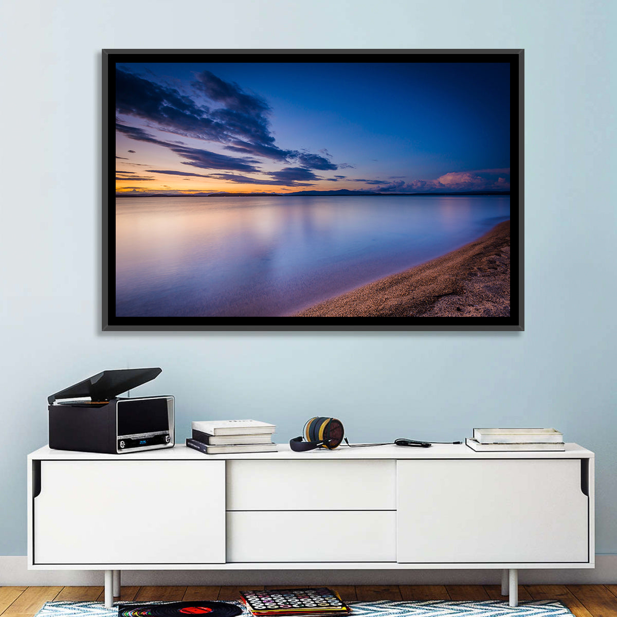 Lake Winnipesaukee Shoreline Sunset Wall Art