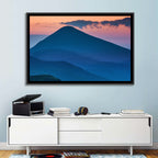 Twilight Mountain Range Wall Art