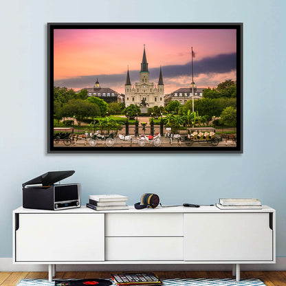 Jackson Square at Dusk Wall Art