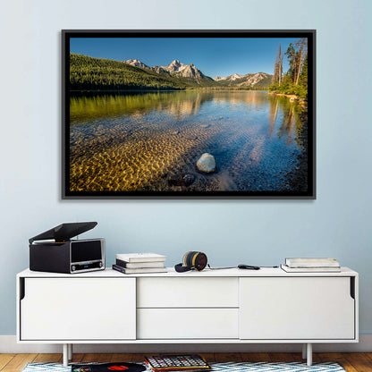 Morning Light at Stanley Lake Wall Art