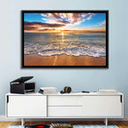 Golden Beach Sunrise Wall Art