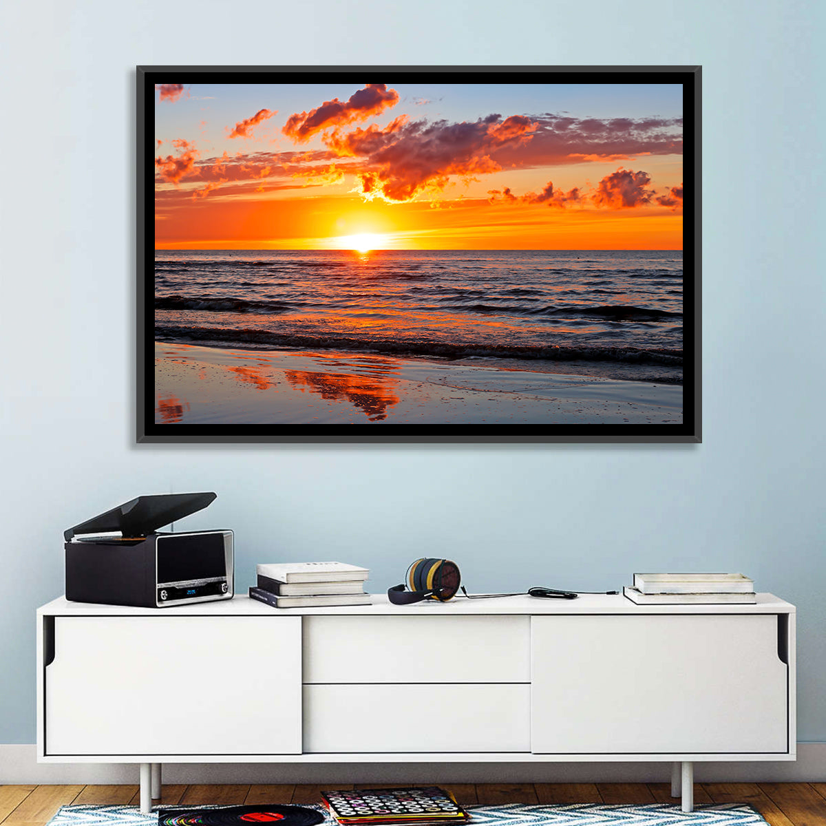 Sunset Over the Baltic Wall Art