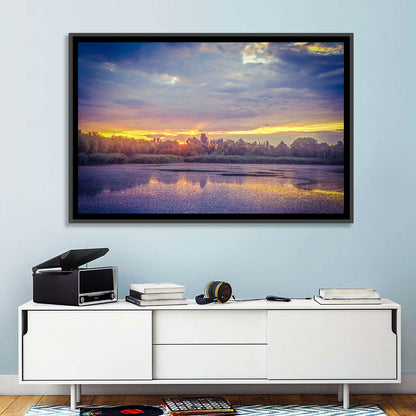 Danube Delta Golden Sunset Wall Art