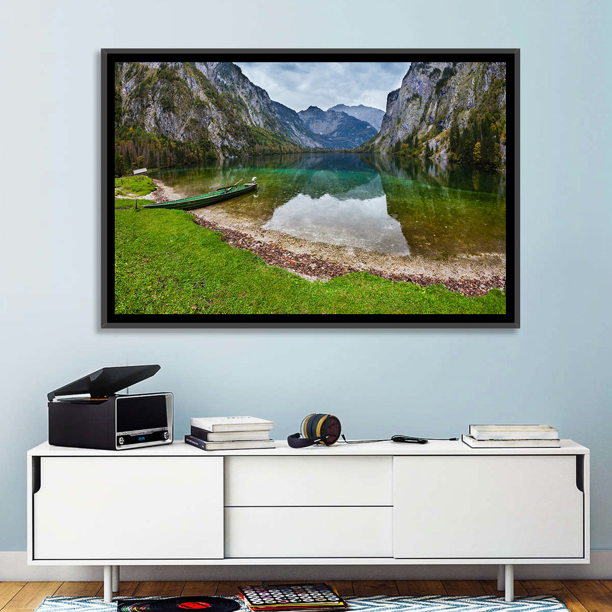 Obersee at Königssee Wall Art in a room, landscape
