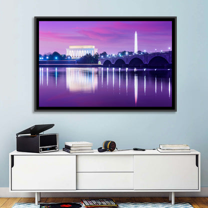 Purple Twilight Washington D.c. Skyline Wall Art