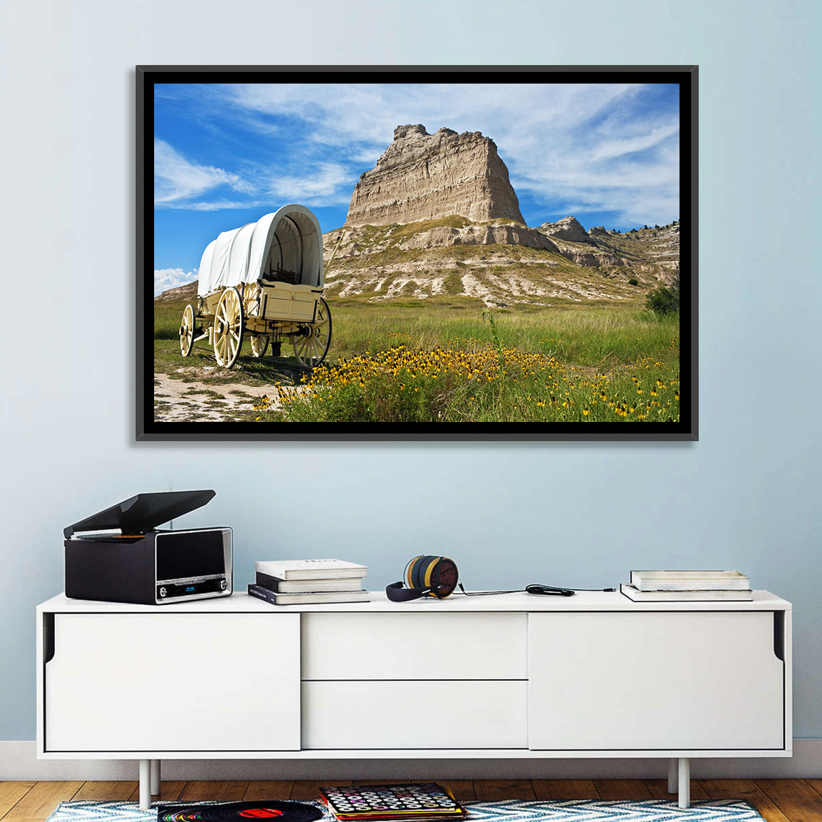 Scotts Bluff National Monument Wall Art in a room, landscape
