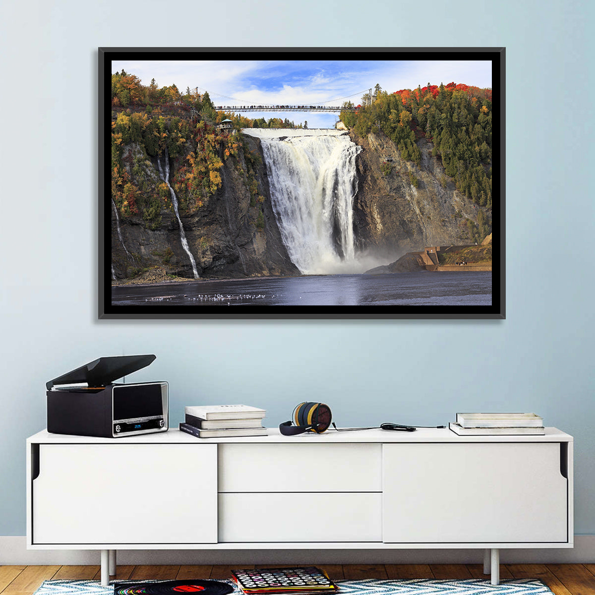 Montmorency Falls, Quebec Wall Art in a room, landscape