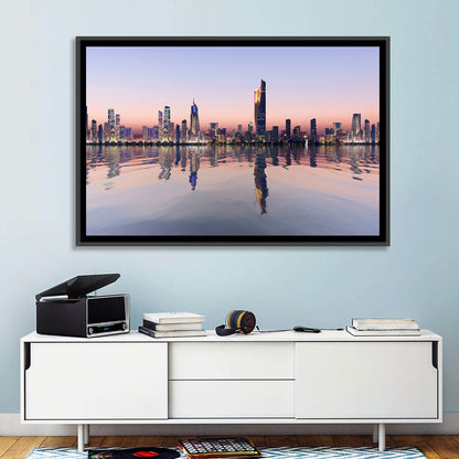 Al Hamra Tower Twilight Skyline Wall Art