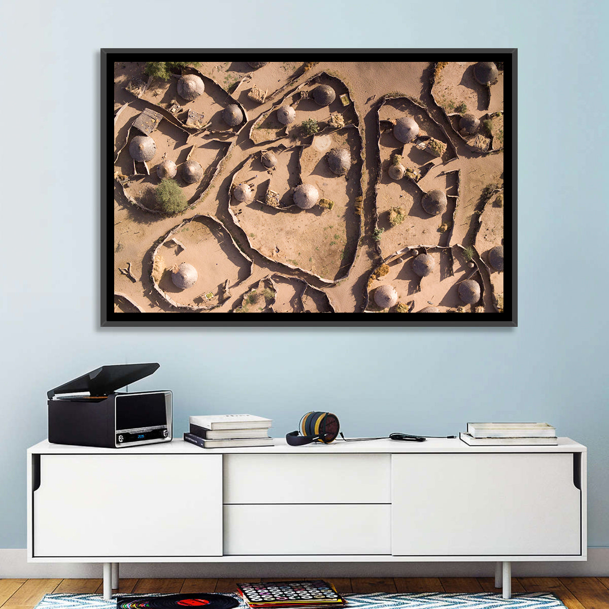 Village In Chad Wall Art