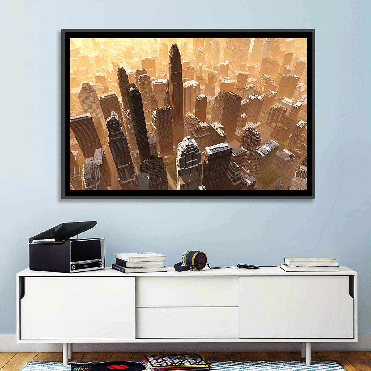 Arizona Skyscrapers at Golden Hour Wall Art